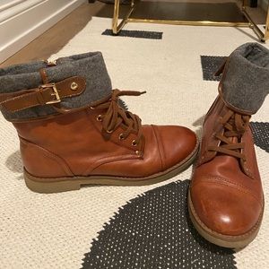 Tommy Hilfiger leather booties